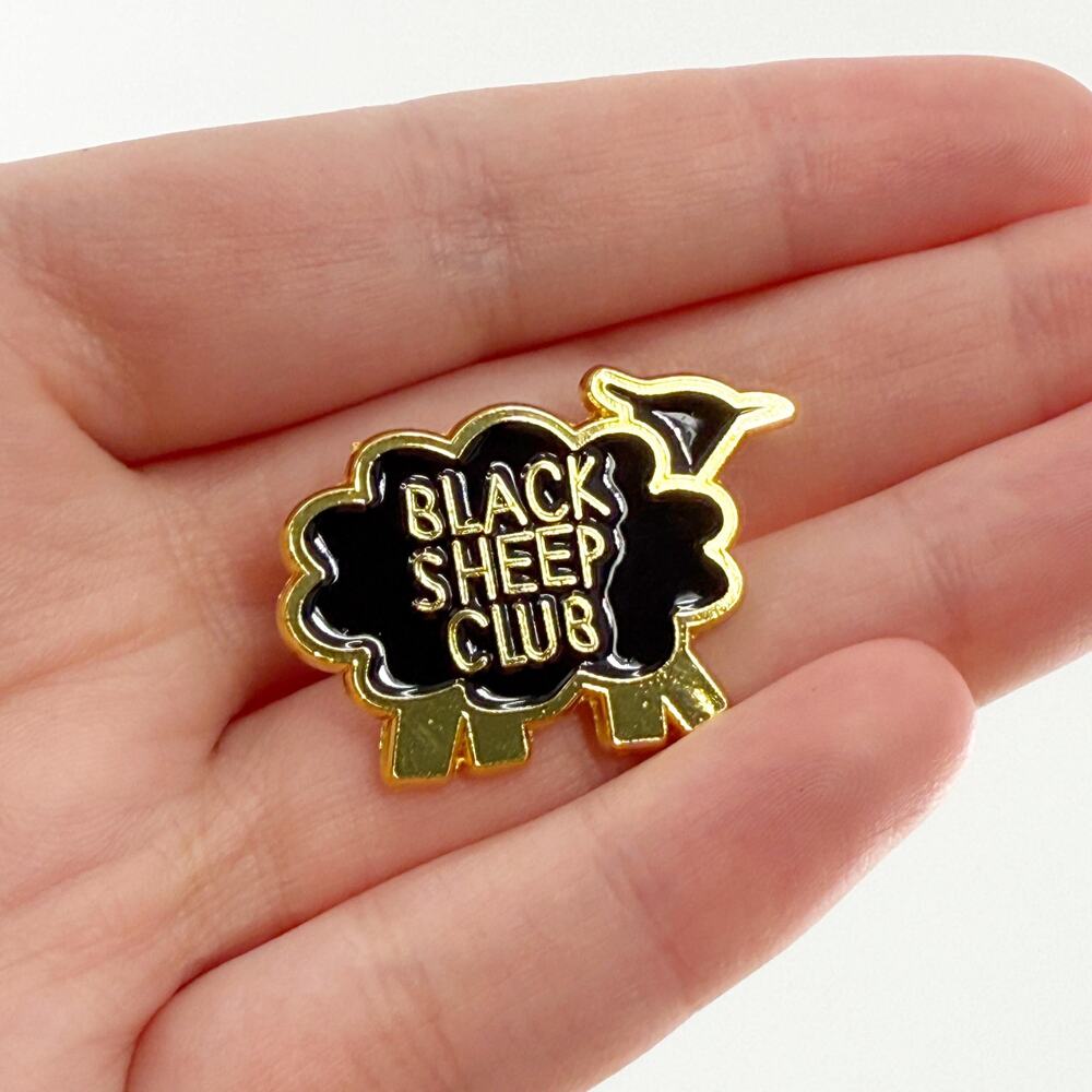 Black Sheep Club Soft Enamel Pin Badge